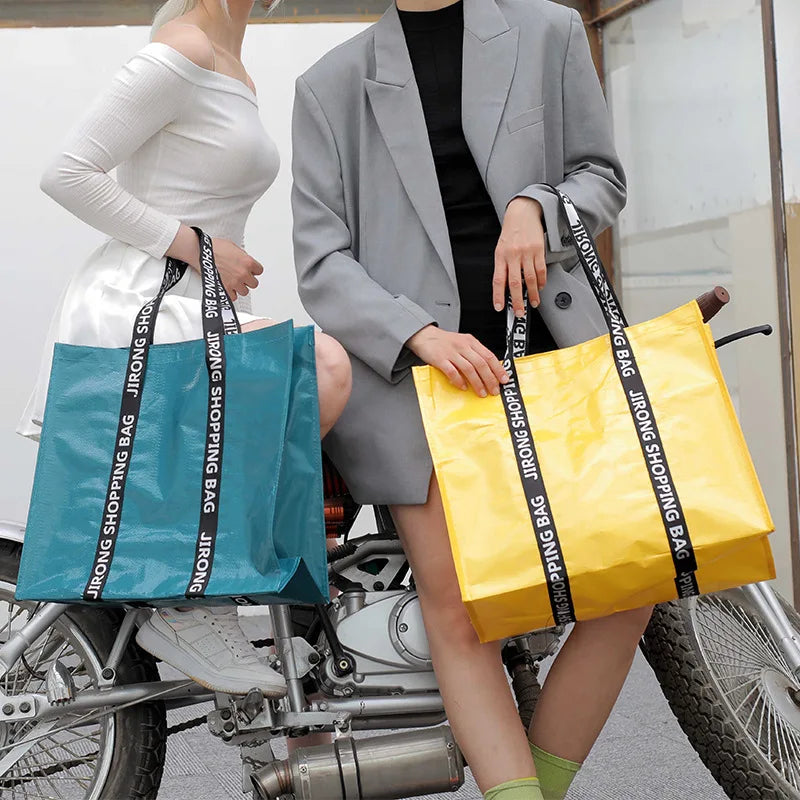 Large Waterproof Nylon Women's Shopping Bag Vintage Handbag