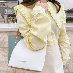 Large Capacity Pu Leather Tote Bag Women Shopping Handbag Ladies Shoulder Bag