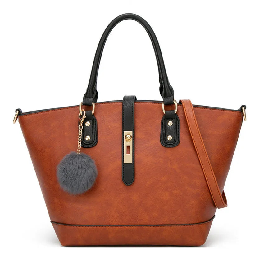 Portable European Letter Shoulder Bag Women Handbag