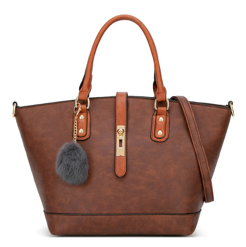 Portable European Letter Shoulder Bag Women Handbag