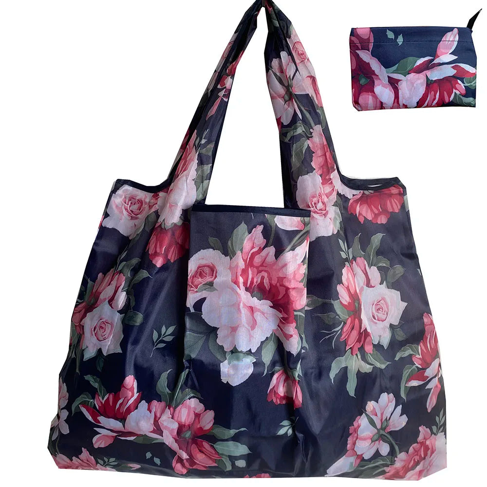 Large Reusable Shopping Bag Thickened Nylon Grocery Bag Foldable