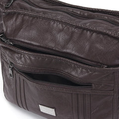 Large Soft Bag Casual Women Bag Purse Wash Pu Leather Shoulder Bag Handbag