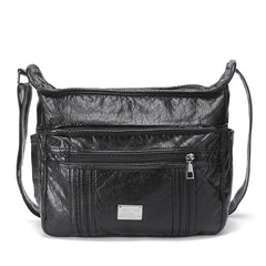 Large Soft Bag Casual Women Bag Purse Wash Pu Leather Shoulder Bag Handbag