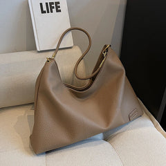 Large Soft Leather Crossbody Bag for Women High Shoulder Side Handbag