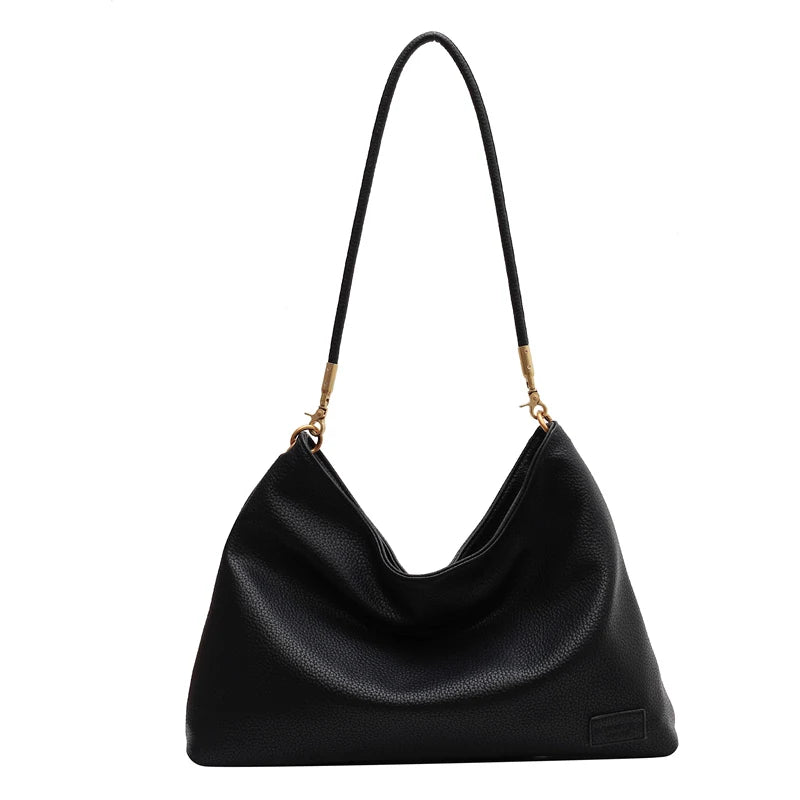 Large Soft Leather Crossbody Bag for Women High Shoulder Side Handbag