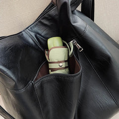 Large Soft Leather Shoulder Bag Retro Crossbody Bags for Women Big Tote Handbags