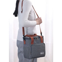 Large Thermal Insulation Lunch Bag Bento Box Storage Bags Hand-Held Food Contain