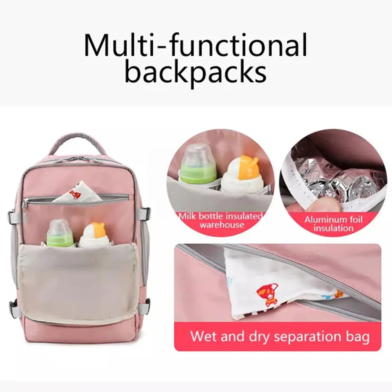 Large Travel Backpack Women Hiking Backpack Waterproof Rucksack
