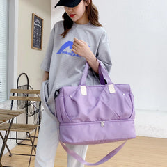 Large Travel Bag High Sports Fitness Bag Women's Shoulder Bag Multi-Function