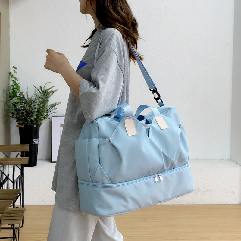Large Travel Bag High Sports Fitness Bag Women's Shoulder Bag Multi-Function