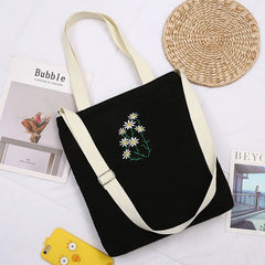 Large Canvas Tote Shopping Bag for Women Shoulder Shopper Handbag