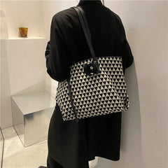 Large Women's Shoulder Bag Top Shopper Bag High Female Travel Bags B162
