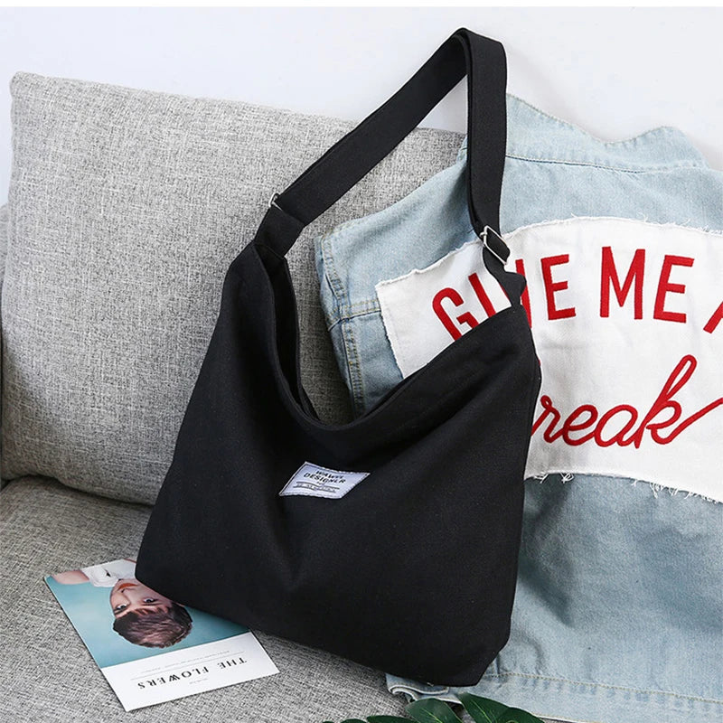 Canvas Shopping Bag Retro Casual Women's Tote Shoulder Bag
