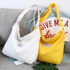 Canvas Shopping Bag Retro Casual Women's Tote Shoulder Bag