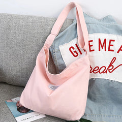 Canvas Shopping Bag Retro Casual Women's Tote Shoulder Bag