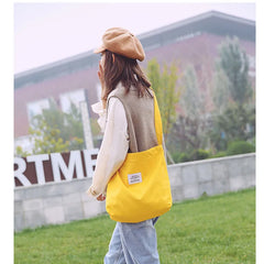 Canvas Shopping Bag Retro Shoulder Tote Zipper Crossbody Bags for Women