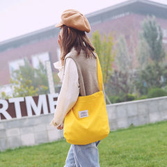 Canvas Shopping Bag Retro Casual Women's Tote Shoulder Bag