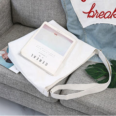 Canvas Shopping Bag Retro Shoulder Tote Zipper Crossbody Bags for Women