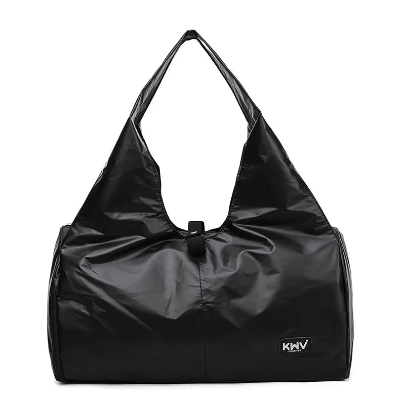Large-capacity Casual Handbag Lady Shoulder Bag Female Travel Bag Pink Duffel