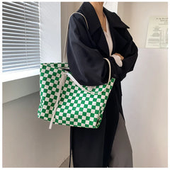 Large-capacity College Student Tote Bag Retro Canvas Shoulder Bag