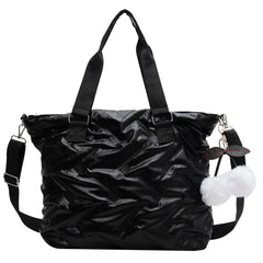 Large Cotton Cloth Tote Bag for Women Waterproof Shoulder Crossbody Handbag