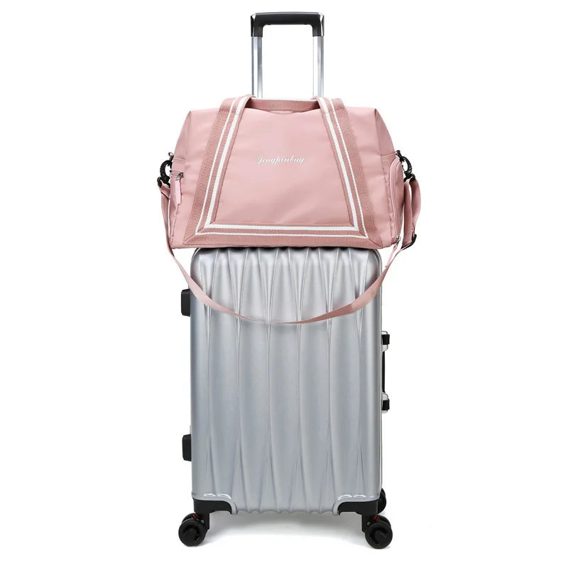 Large-capacity Dry-wet Separation Yoga Fitness Bag Weekend Bag Duffle Bag