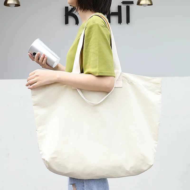 Large-capacity Casual Canvas Nylon Shoulder Bag Women