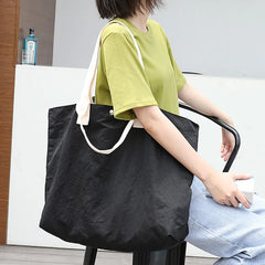 Large-capacity Casual Canvas Nylon Shoulder Bag Women