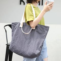 Large-capacity Casual Canvas Nylon Shoulder Bag Women