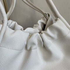 Large-capacity Leather Shoulder Bag Women's Casual Travel Tote Vintage Handbag