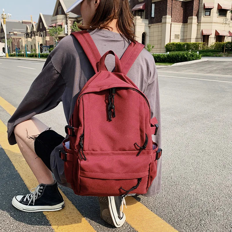 Large Schoolbag for Teenage Girls Travel Bag Waterproof Nylon Women Backpack