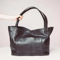 Large-capacity Shoulder Bag Soft Oil Wax Leather Handbag