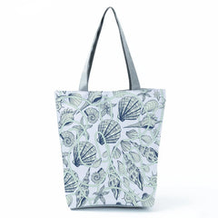 Starfish Print Large Shoulder Bag Women's Tote Handbag