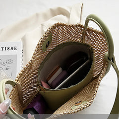 Straw Tote Handbag Large-Capacity Summer Shoulder Bags
