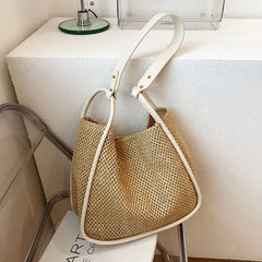 Straw Tote Handbag Large-Capacity Summer Shoulder Bags