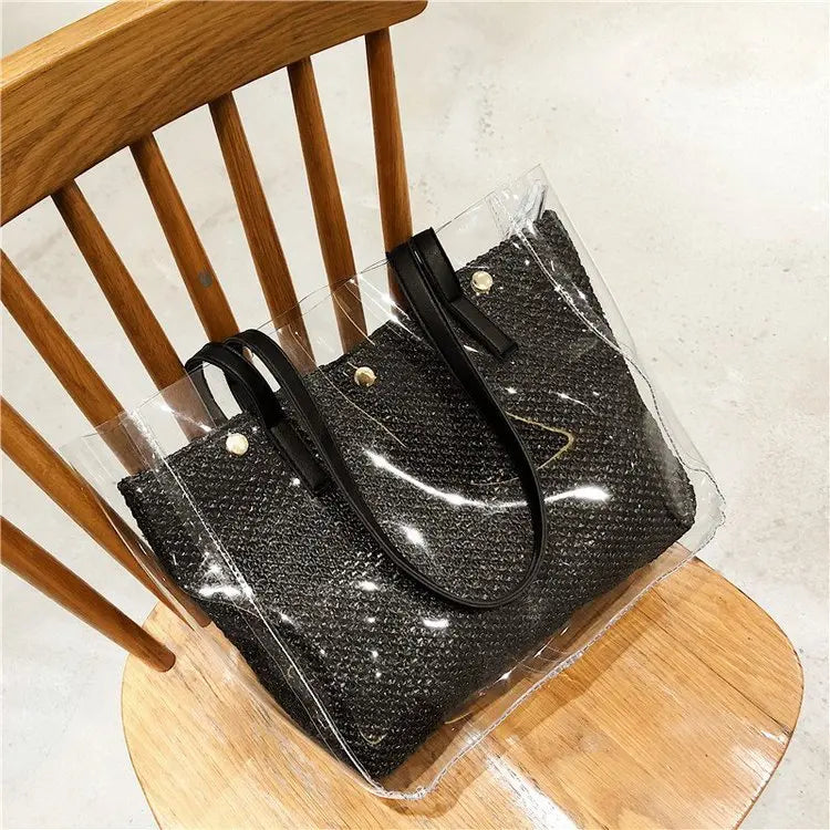 Large-capacity Transparent Shoulder Bag PVC Jelly Bag