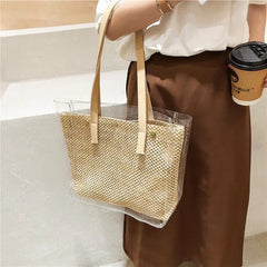Large-capacity Transparent Shoulder Bag PVC Jelly Bag