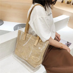 Large-capacity Transparent Shoulder Bag PVC Jelly Bag