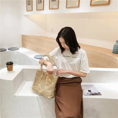 Large-capacity Transparent Shoulder Bag PVC Jelly Bag