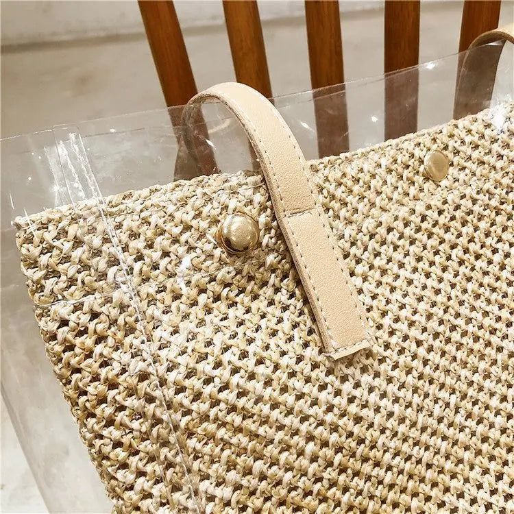 Large-capacity Transparent Shoulder Bag PVC Jelly Bag