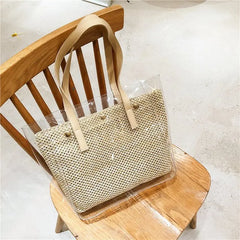 Large-capacity Transparent Shoulder Bag PVC Jelly Bag