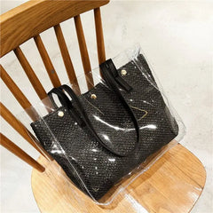 Large-capacity Transparent Shoulder Bag PVC Jelly Bag
