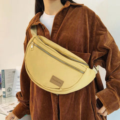 Unisex Waist Bag Casual Fanny Pack Nylon Banana Bags