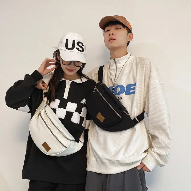 Unisex Waist Bag Casual Fanny Pack Nylon Banana Bags