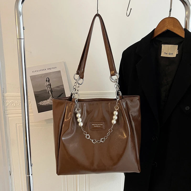 Versatile Vintage PU Leather Shoulder Bag Set