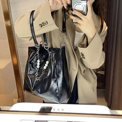 Versatile Vintage PU Leather Shoulder Bag Set
