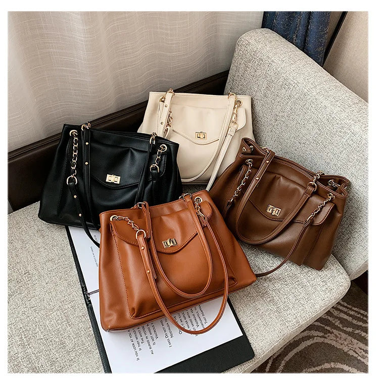 Large Shoulder Bags Pu leather Handbags Travel Totes Crossbody bags