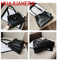 Large Capacity Shoulder Bag Pu Leather Lady Handbag Travel Tote Chain Crossbody