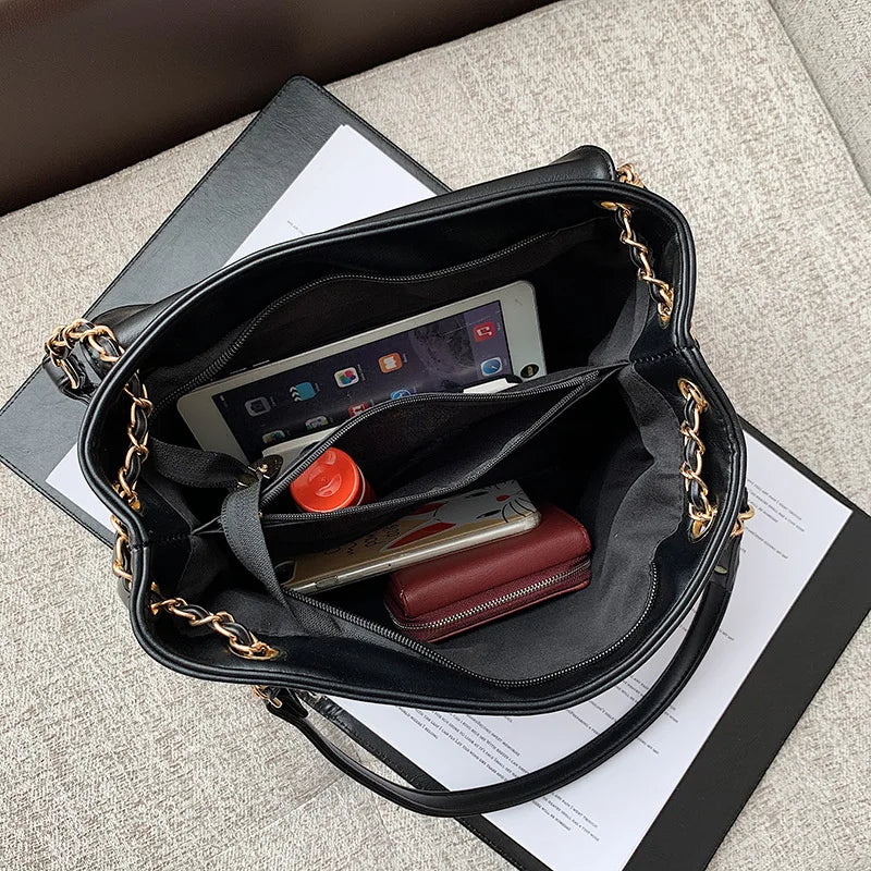 Large Shoulder Bags Pu leather Handbags Travel Totes Crossbody bags