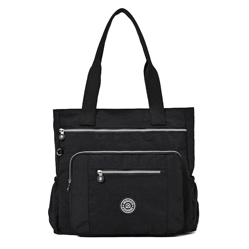 Large Capacity Women Shoulder Bag Nylon Female Handbag Top-Handle Bag Waterproof